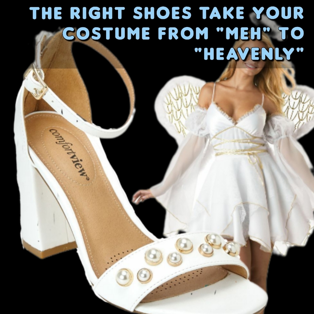 🍍PEARL-STUDDED, white, high-heeled sandals with zip back - BN/NW